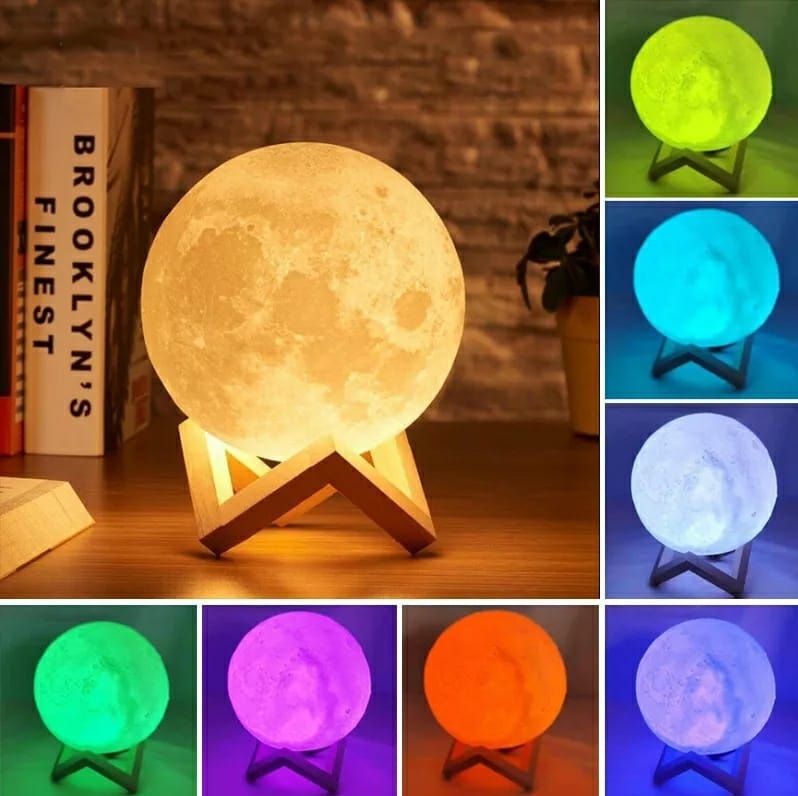3D Moon Lamp 7Colour15 cm Changeable Sensor