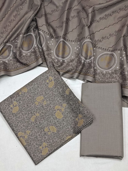 WRINKLE FREE LAWN UNSTICHED DRESS