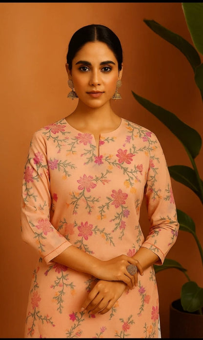 Bareeza Khaddi lawn Cross stitch work