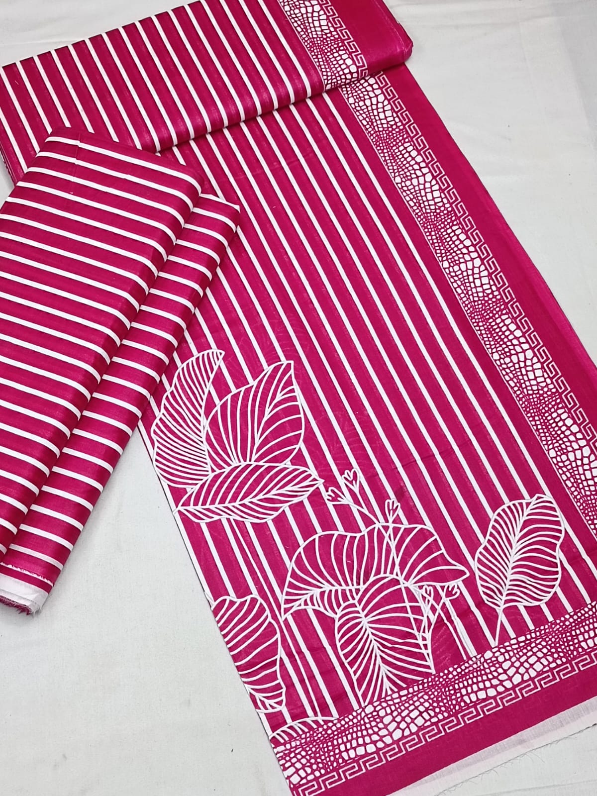 Printed Cotton Three Piece.