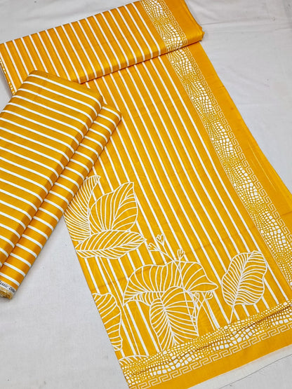 Printed Cotton Three Piece.