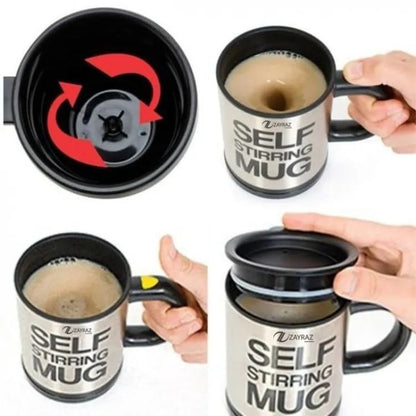 Self Stirring Coffee Mug Cup Funny Electric Stainless Steel Automatic Self mixing Spinning Cup