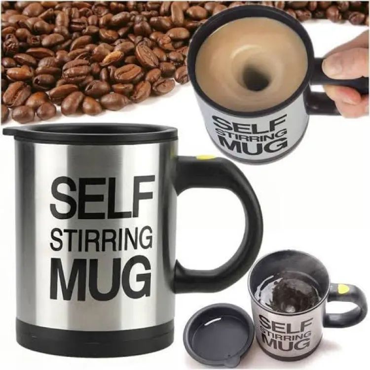 Self Stirring Coffee Mug Cup Funny Electric Stainless Steel Automatic Self mixing Spinning Cup