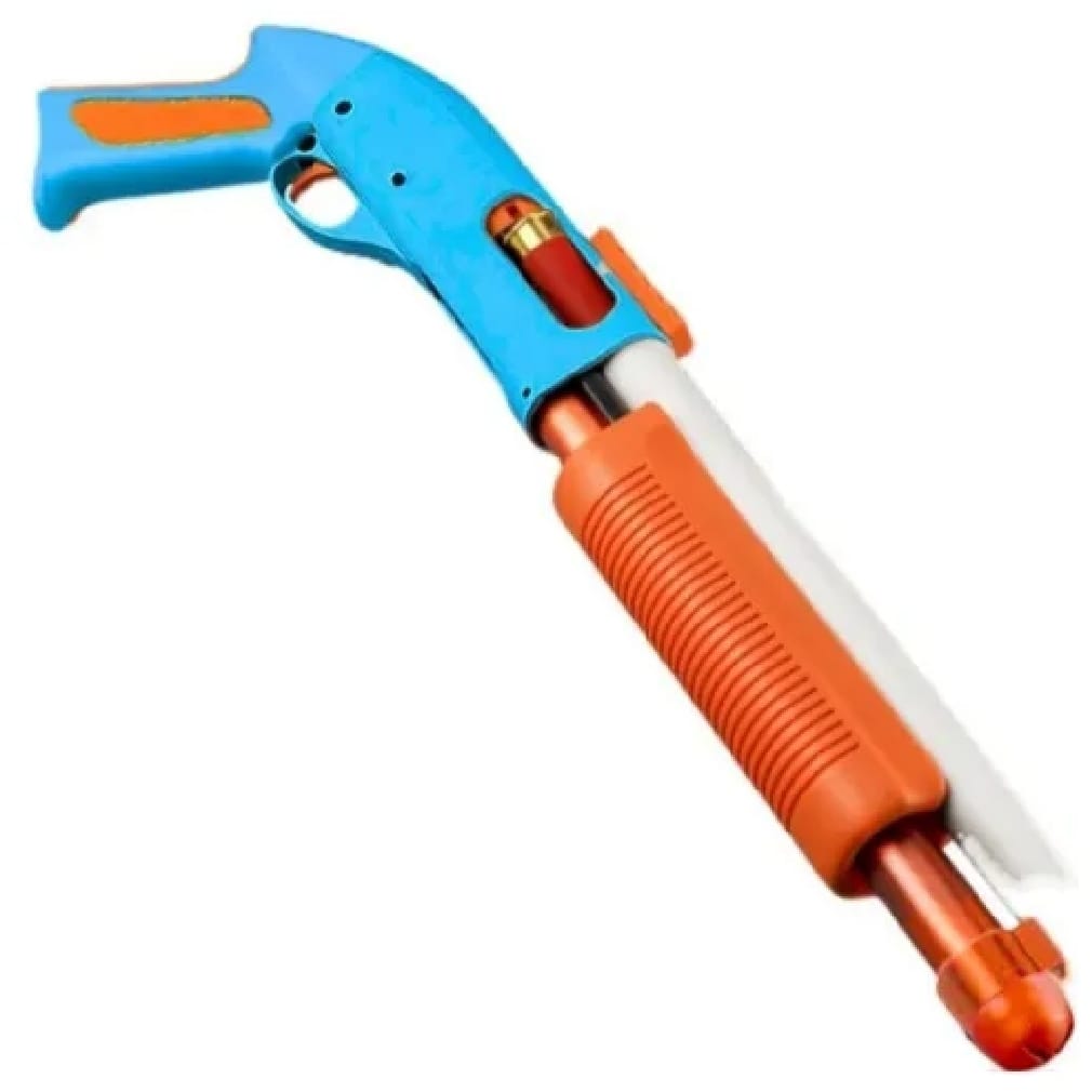 Soft Dart Shell Ejecting Shotgun Toy | Stylish Plastic Blaster | Safe for Kids | 24x7 Inches